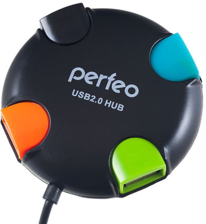 USB-хаб Perfeo PF-VI-H020 (черный)